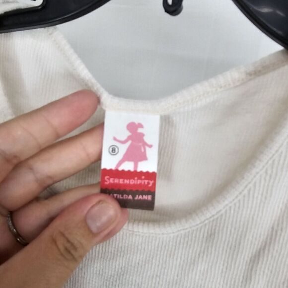 Matilda Jane size 8 Serendipity Yours Truly Bow Tulle Dress Brown - Picture 5 of 7